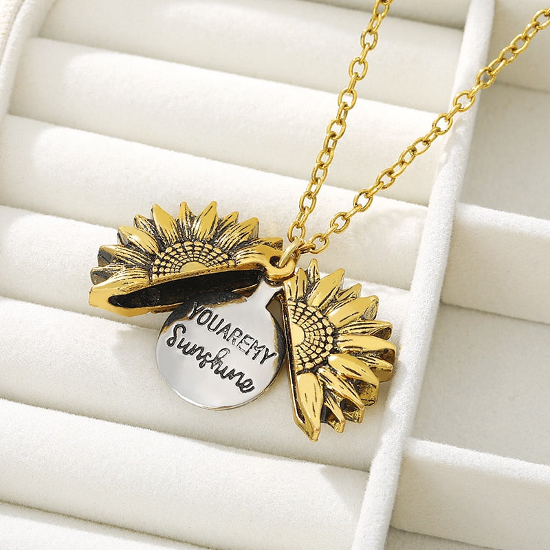 Sunflower Pendant Necklace